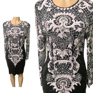 Silk & Sequins Size XL Mid-Length 100% Silk Fully Lined Be…